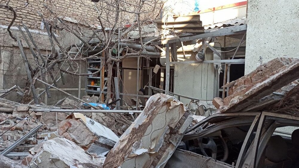 تخریب خانه به علت نشت گاز در مارالان