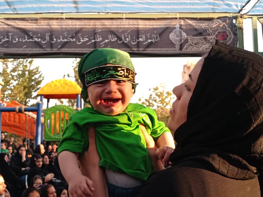 گزارش تصویری از شیرخوارگان حسینی در شیرخوارگاه نور احسان مراسم شیرخوارگان حسینی